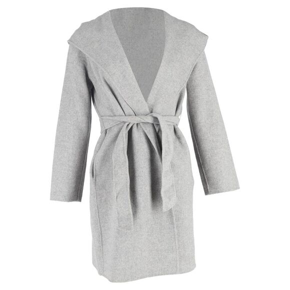 Max Mara Weekend Jackets & Blazers - Weekend Max Mara Harlem Short Wrap Coat in Grey Wool